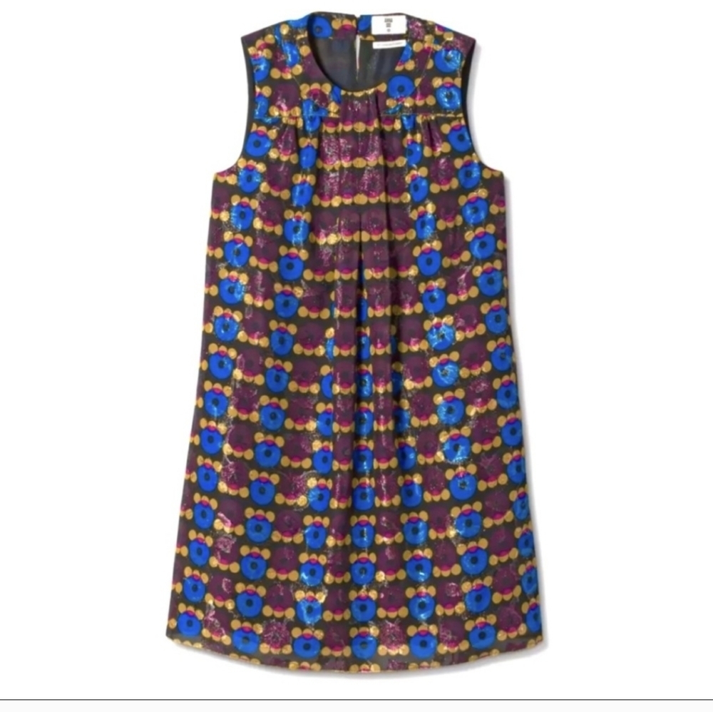 Anna Sui sleeveless metallic dress 20th Anniversary Collection - Picture 3 of 12